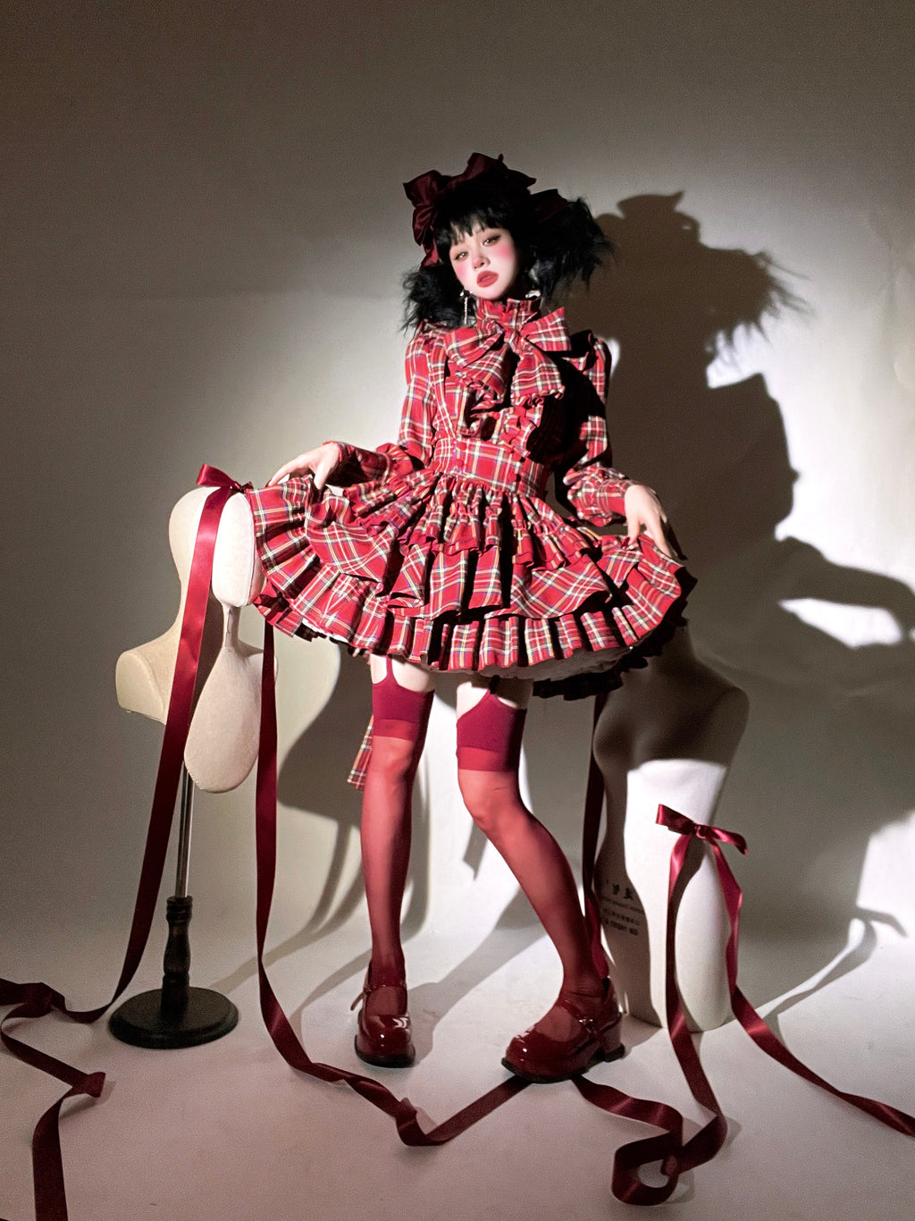 A Doll's House スカート(チェックver.)【CATCOCOON】