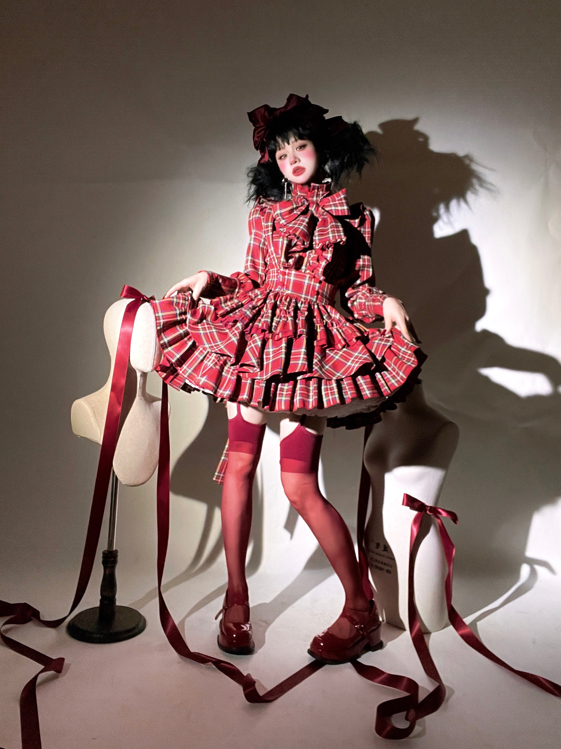 A Doll's House スカート(チェックver.)【CATCOCOON】