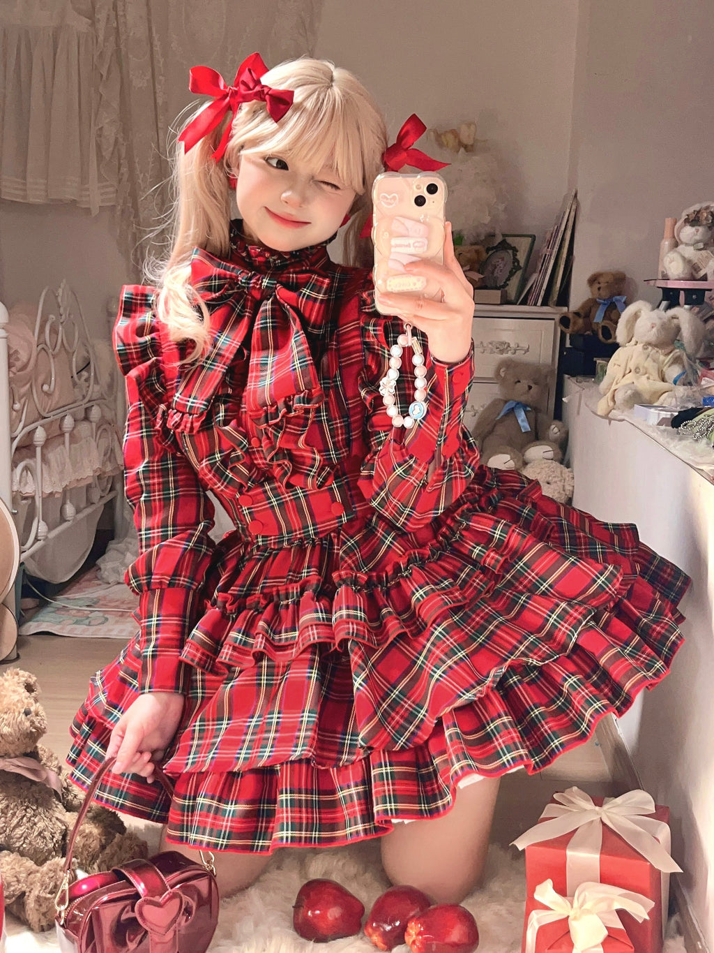 A Doll's House スカート(チェックver.)【CATCOCOON】