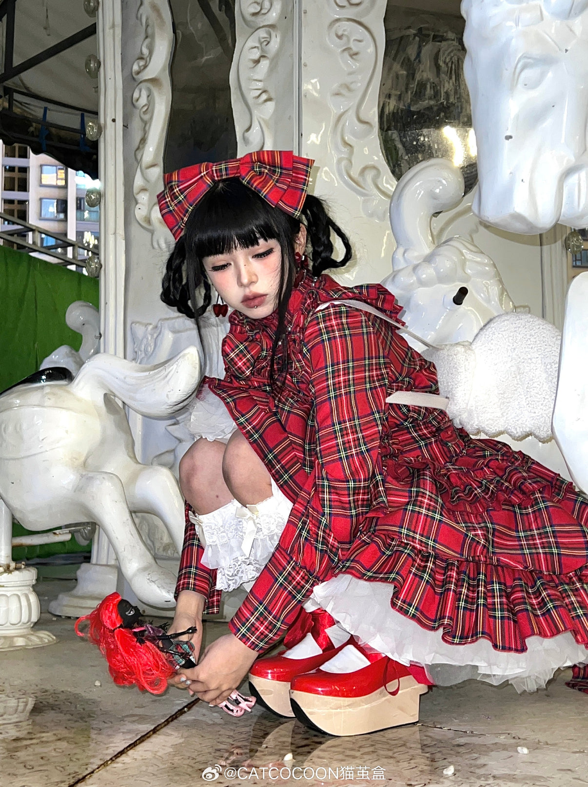 A Doll's House ブラウス(チェックver.)【CATCOCOON】