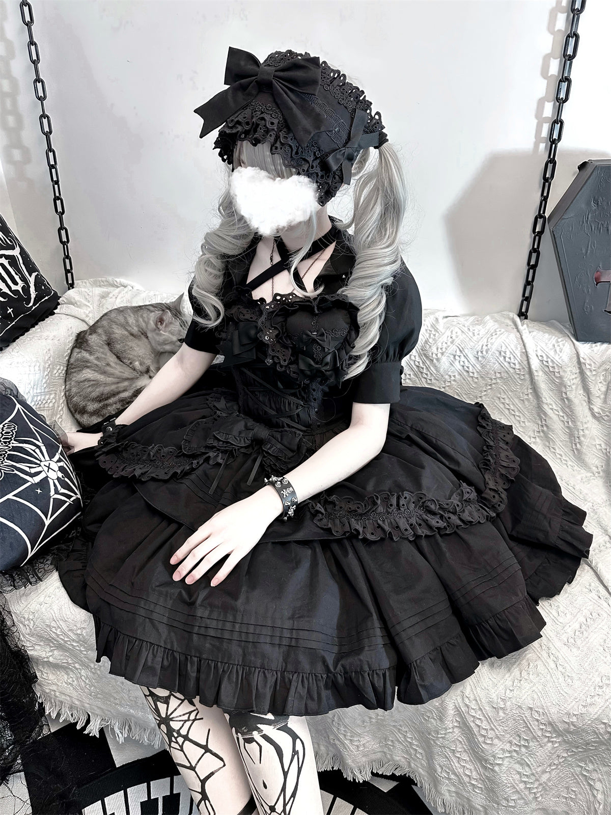 Halloween黒いジャンパースカート【Island of Dark Stars】